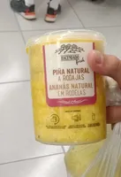 Piña natural a rodajas
