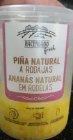 Piña natural a rodajas