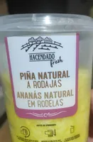 Piña natural rodajas