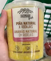Piña natural a rodajas