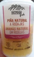 PIÑA NATURAL A RODAJAS ANANÁS NATURAL EM RODELAS