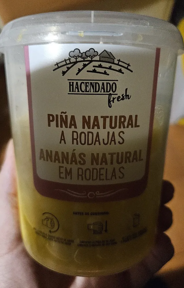 Piña Natural A Rodajas