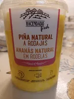 Piña natural en rodajas