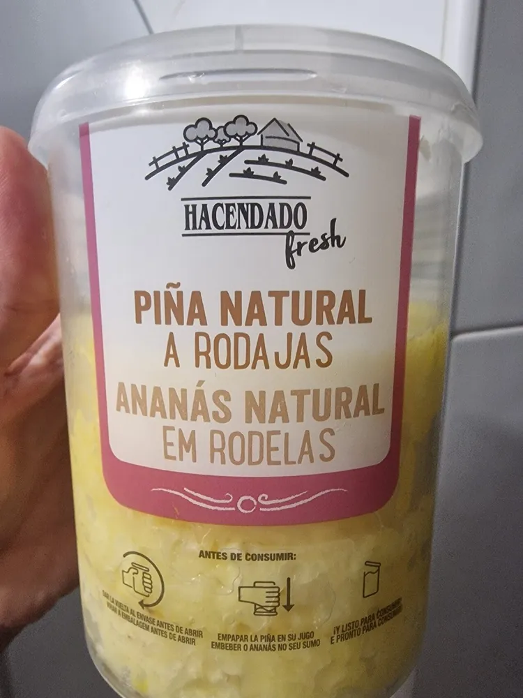 Piña Natural A Rodajas