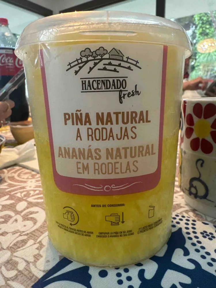 Piña Natural A Rodajas / Ananás Natural Em Rodelas