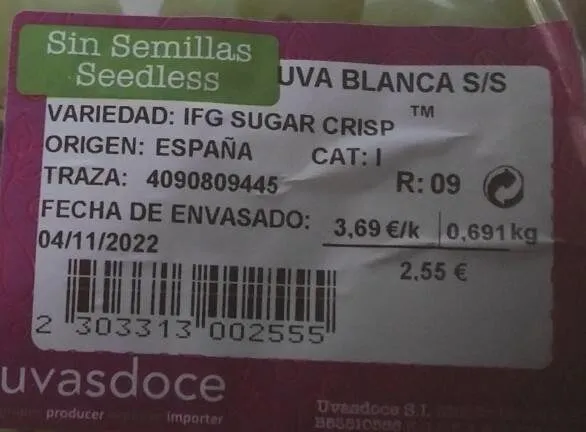Uvas sugar crisp