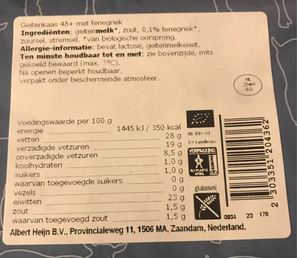 Bio geitenkaas fenegriek