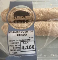 Flamenquin de cerdo marinado con jamon y huevo