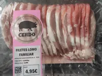Filetes lomo familiar cerdo