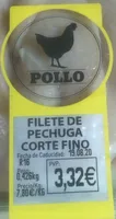 Filete de pechuga de pollo corte fino