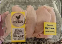 Filete de pechuga de pollo corte fino