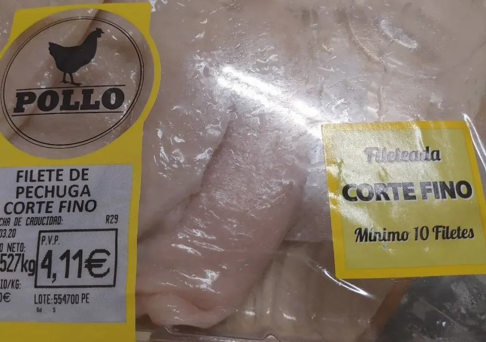 Filete de pechuga corte fino