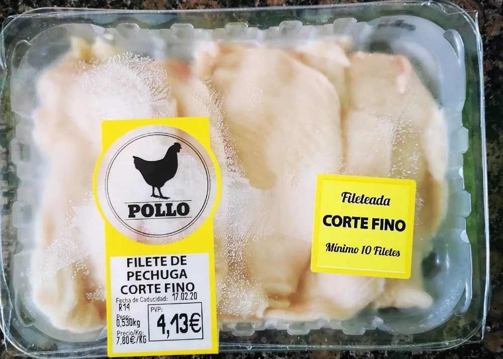 Filete de pechuga corte fino