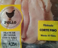 Filete de pechuga corte fino