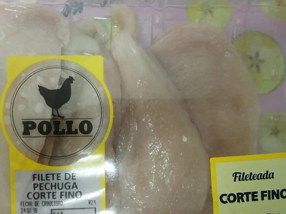 Filetes de pechuga de pollo corte fino
