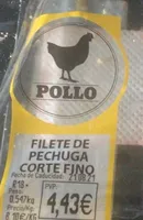 Filete de pechuga corte fino