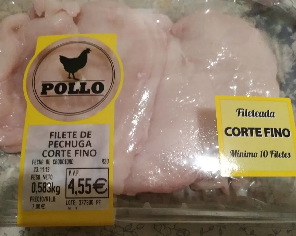 Pollo corte fino