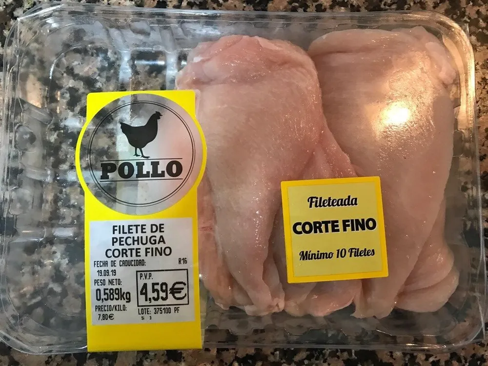 Filete de Pechuga corte fino