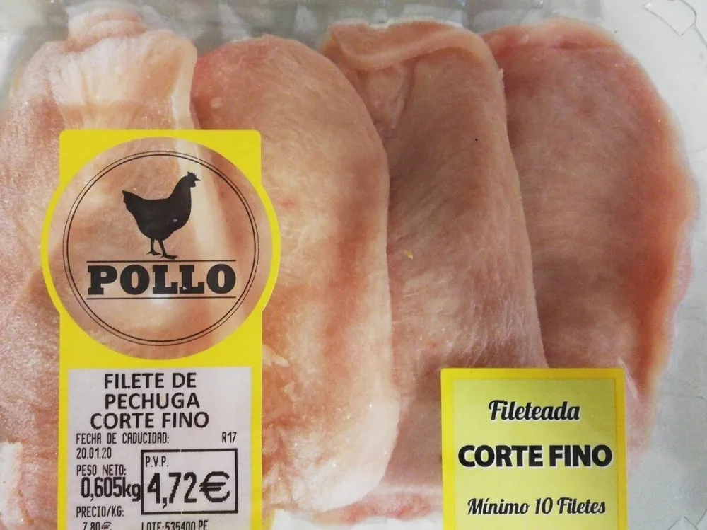 Filete de pechuga corte fino