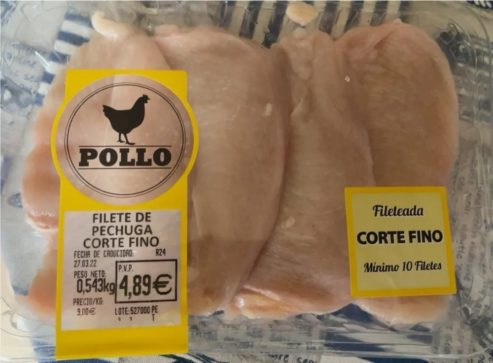 Filete pechuga corte fino