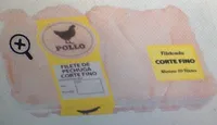 Filetes de pechuga de pollo corte fino