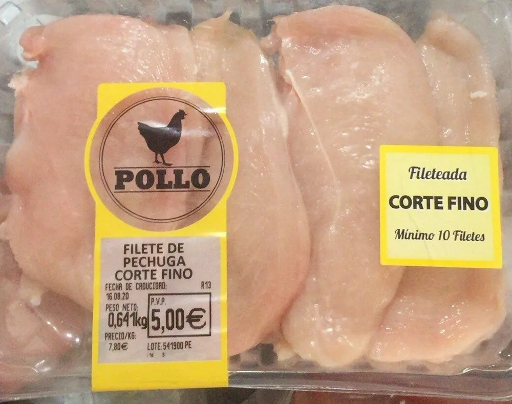 Filete pechuga corte fino