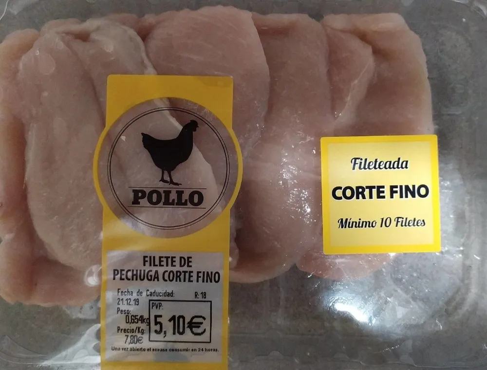 Filete de Pechuga Corte Fino