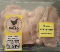 Filete pechuga de pollo corte fino