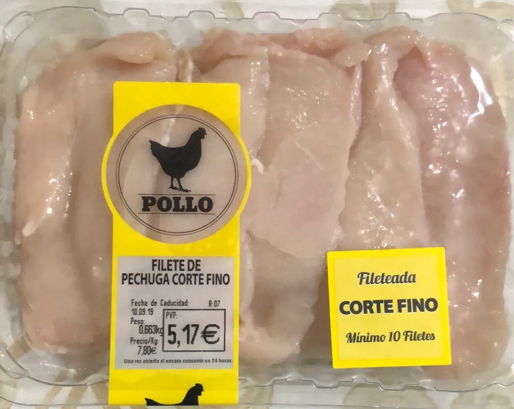 Filete Pechuga Corte Fino