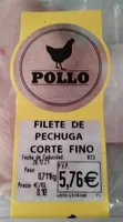 Filete de pechuga corte fino