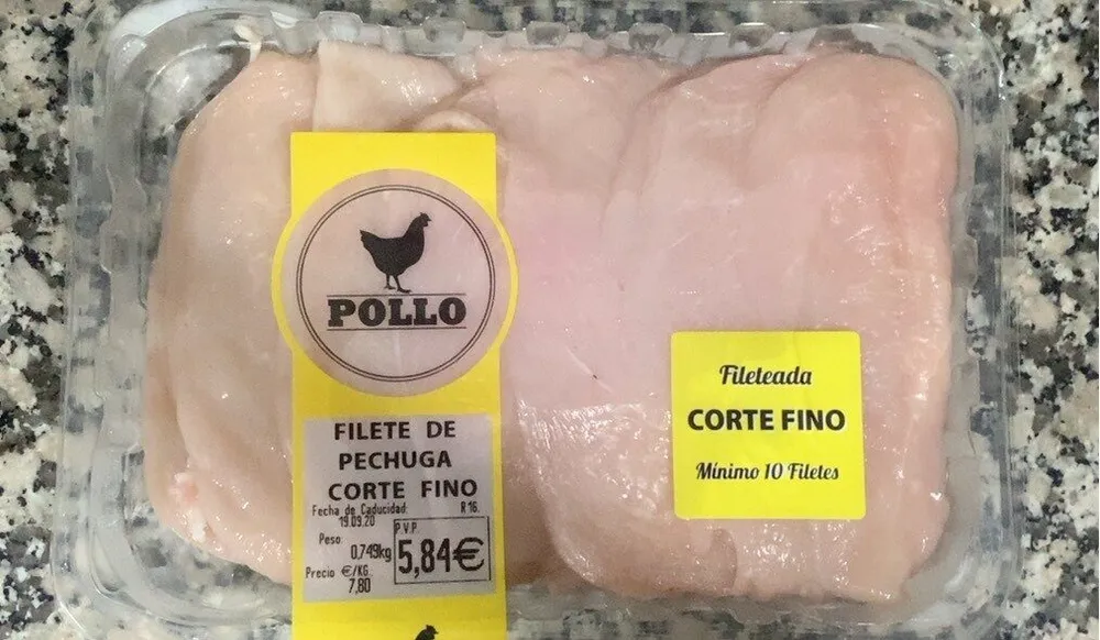 Filete de pechuga corte fino