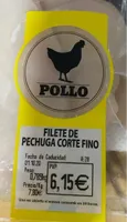 Filete de pechuga corte fino