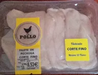 Filete de pechuga de pollo corte fino