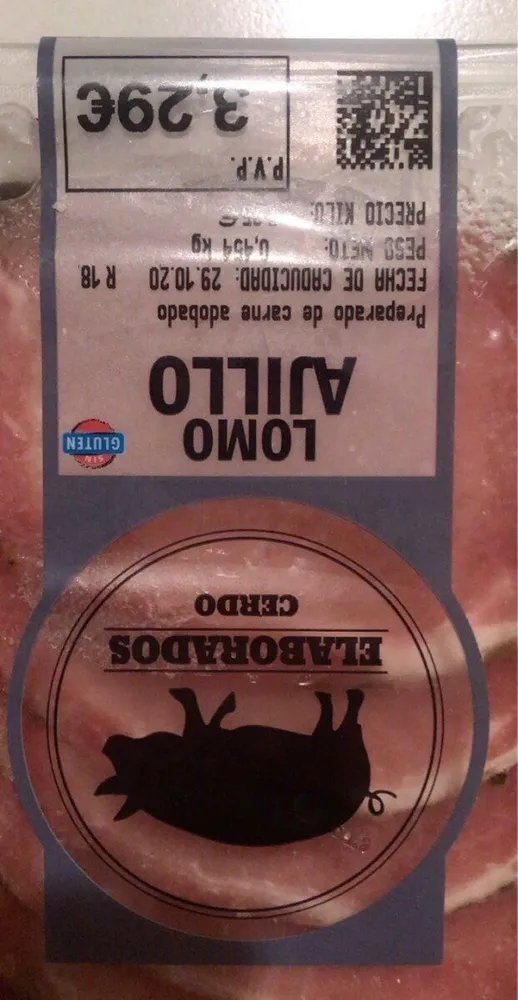 Lomo de cerdo al ajillo