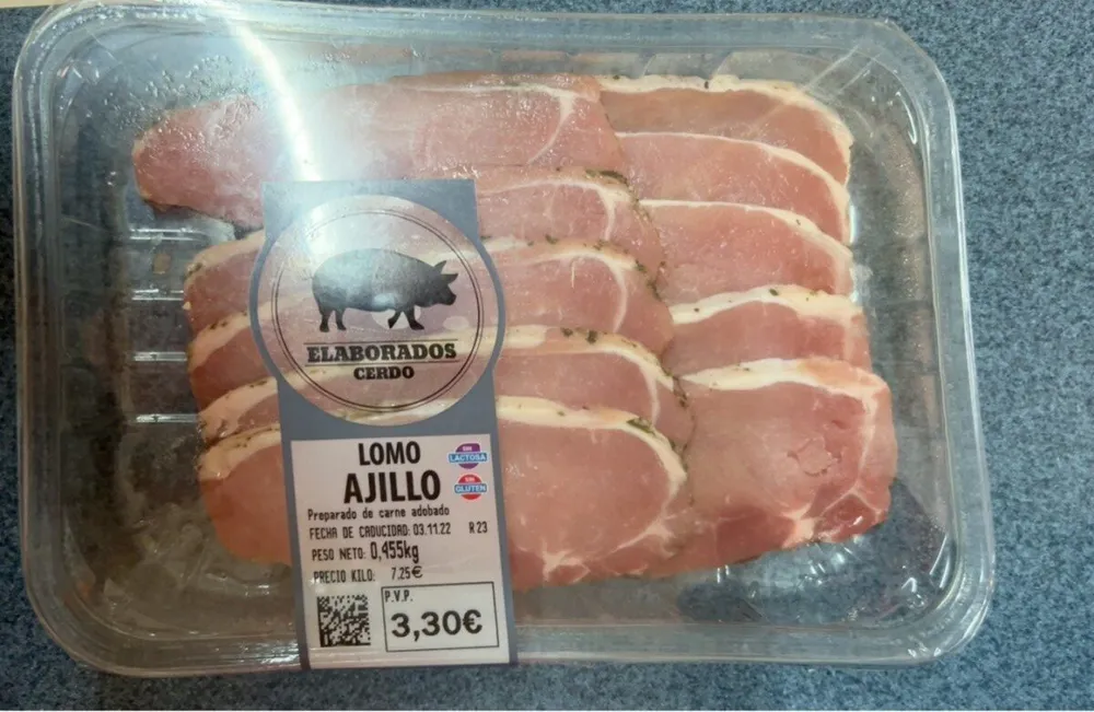Lomo de cerdo al ajillo