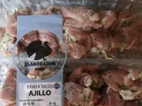 Pavo de tacos ajillo