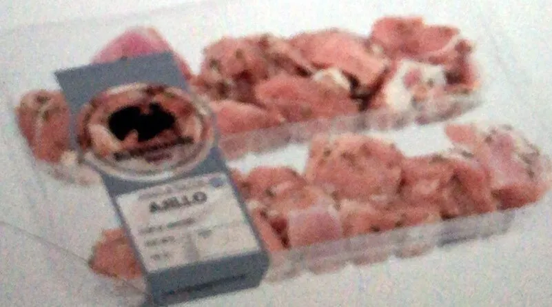 Pavo a tacos al ajillo