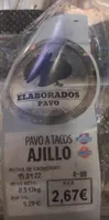Pavo tacos ajillo