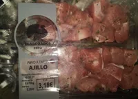Pavo a tacos ajillo