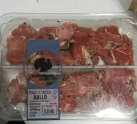 Pavo a tacos ajillo