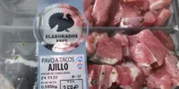 Pavo a tacos ajillo