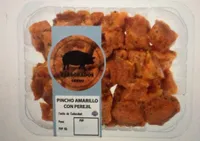 Pincho amarillo de cerdo con perejil