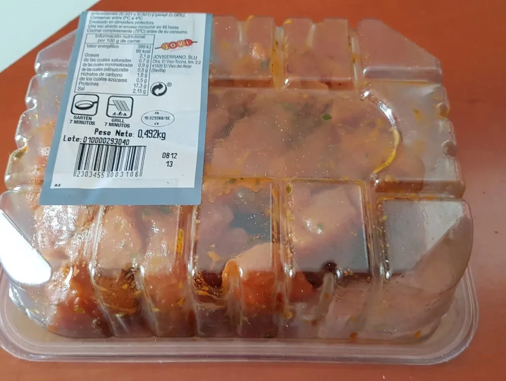 Pincho amarillo con perejil