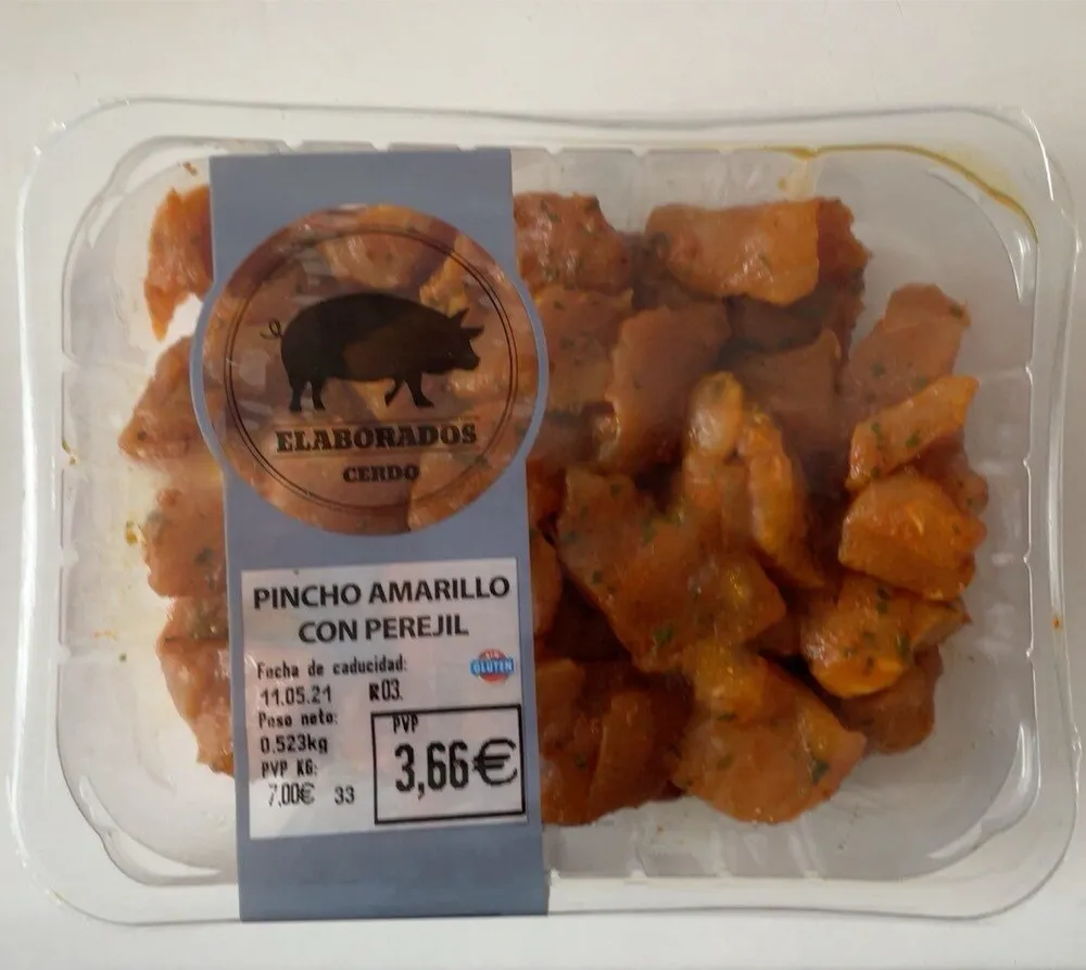 PINCHO AMARILLO CON PEREJIL