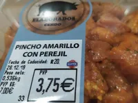 Pincho amarillo con perejil