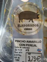 Pincho amarillo con perejil