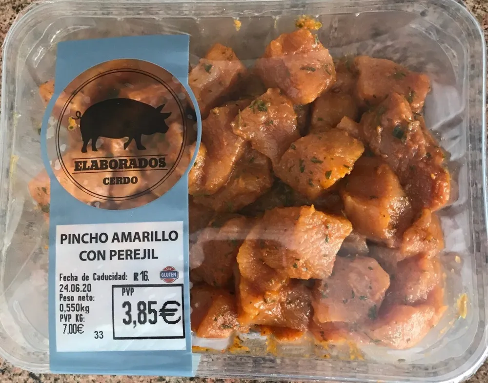PINCHO AMARILLO CON PEREJIL