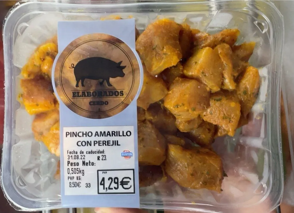Pincho amarillo con perejil