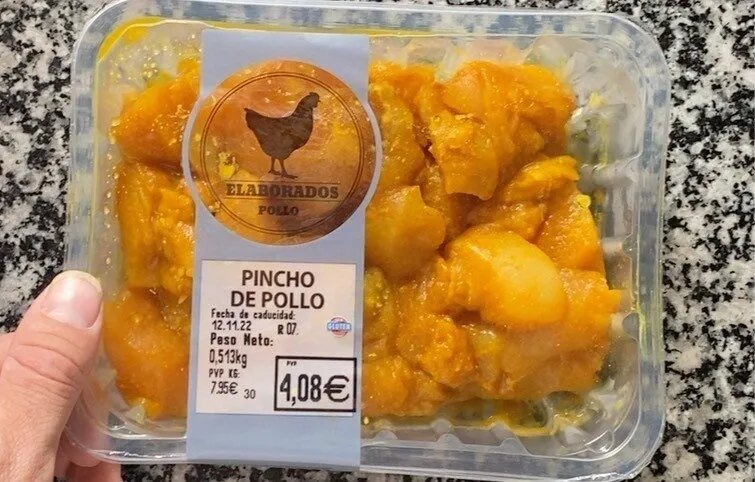 Pinchos de pollo
