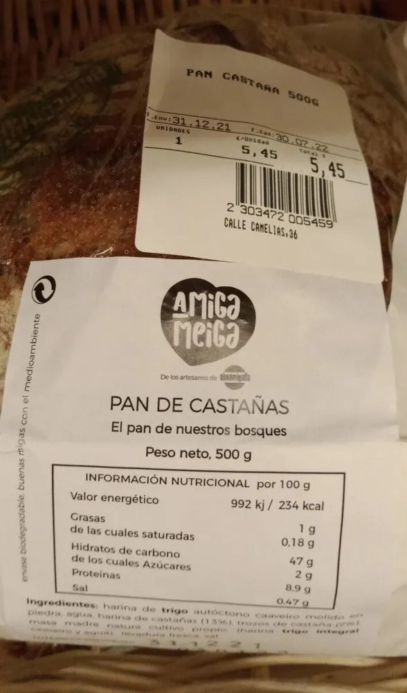 Pan castaña